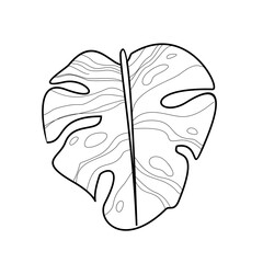 Naklejka premium Boho Leaf