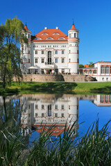 Fototapeta na wymiar Palace in Wojanow, village in Lower Silesia Voivodeship, Poland.