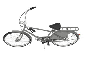 Obraz na płótnie Canvas Classic Bike isolated on transparent background. 3d rendering - illustration