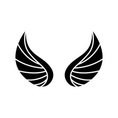 Angel wings icon vector. fly illustration sign collection. pilot symbol. wings logo.