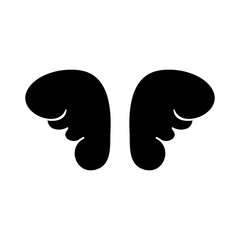 Angel wings icon vector. fly illustration sign collection. pilot symbol. wings logo.