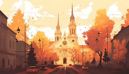 Chisinau Moldova cityscape (ai generate)