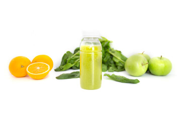 Delicious and healthy organic green natural detox juice.