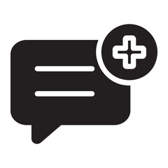 new message glyph icon