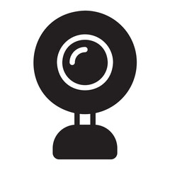 webcam glyph icon