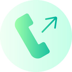 outgoing call gradient icon