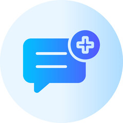 Fototapeta premium new message gradient icon