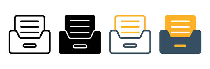 Archive icon. sign for mobile concept and web design. vector illustration