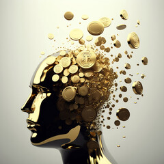gold head turn into gold coins