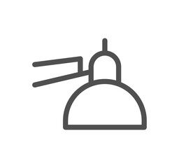 Furniture and household related icon outline and linear symbol.	
