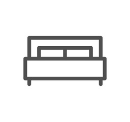 Furniture and household related icon outline and linear symbol.	
