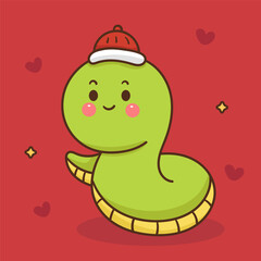 snake chinese zodiac animal cartoon
