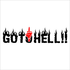 costum (gotohel) lettering vector can be used as graphic design