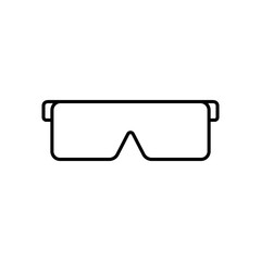 Safety glasses icon. Vector illustration.