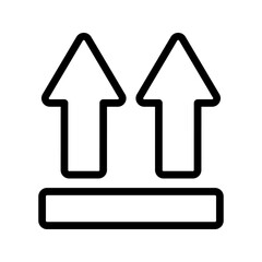 This Side Up icon. sign for mobile concept and web design. vector illustration