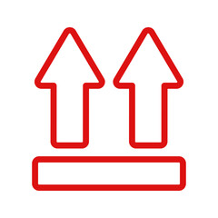 This Side Up icon. sign for mobile concept and web design. vector illustration