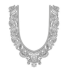 Textile Fabric design, pattern traditional, floral necklace embroidery design for fashion women clothing design for textile print.