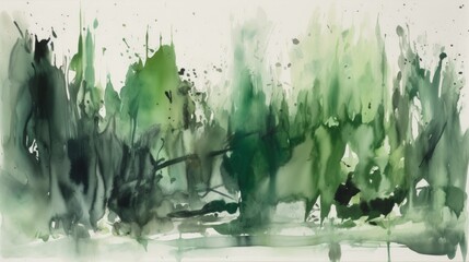 Serene Green A Watercolor Painting of a Calming Background