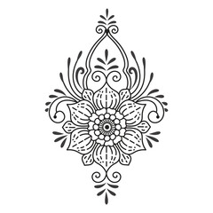 Textile Fabric design, pattern traditional, floral necklace embroidery design for fashion women clothing design for textile print.
