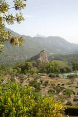Landscape and Hills in Guadalest; Alicante; Spain