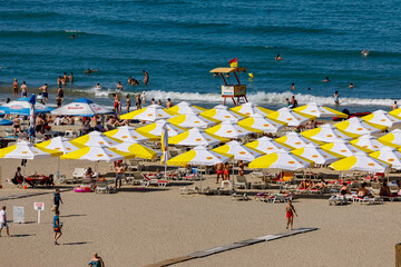 The Beach of Constanta at the Black Sea in Romania	