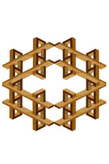 Abstract structure made from wood. Abstract background. Abstract texture