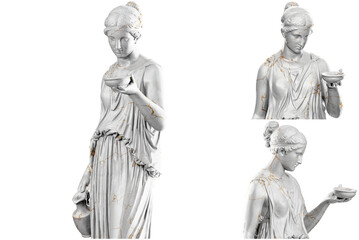 Fototapeta na wymiar Stunning 3D render of Hebe, goddess of youth, in elegant pose..