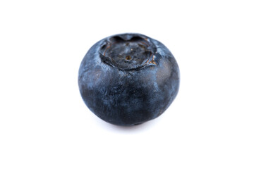 Blueberries on white background