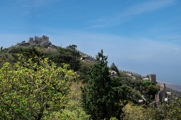 Fototapeta na wymiar The Castle of the Moors in Sintra, Portugal