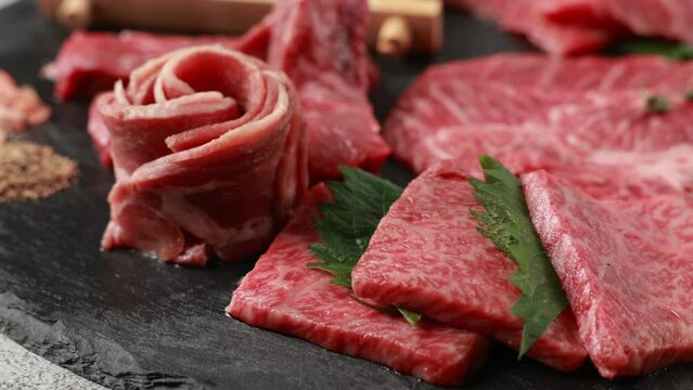 Grilled japanese premium wagyu beef steak