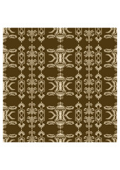 Ornamental elegance seamless pattern design on brown background