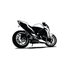 Motorcycle silhouette Vector. Art Vectorizer.