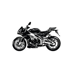 Motorcycle silhouette Vector. Art Vectorizer.