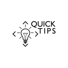 Quick tips icon isolated on transparent background