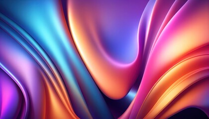 Abstract background with silky drapery layers by Generated AI