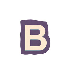 Cutout Letter B