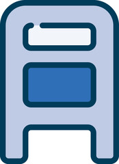 The mailbox icon represents a physical mailbox for sending and receiving mail. It is often used to indicate the presence of new mail, messages, or notifications in an email inbox