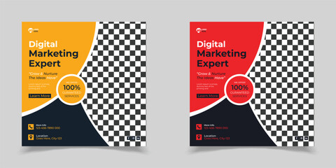 A poster for a digital marketing expert