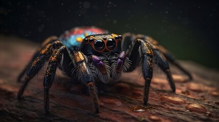 A Stunning Look at the World of Spiders through Realistic Illustration, Generative AI