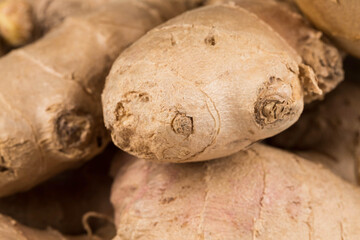 heap of ginger root