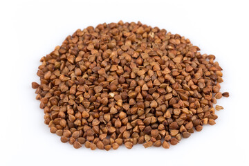 Pile of buckwheat seeds