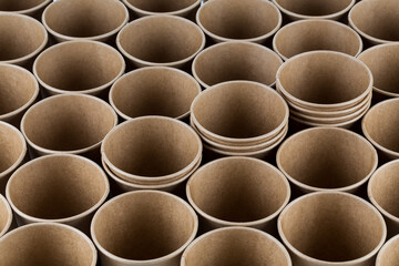Empty Paper cups background