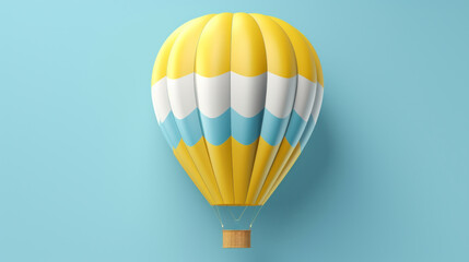 A hot air balloon, filled with vivid colors, is a symbol of adventure and exploration. Generative AI - 589461311