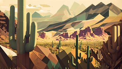 State of Arizona landscape (ai generate)