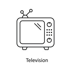 Art & Television  Vector  outline Icons. Simple stock illustration stock