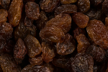 Sweet raisins background
