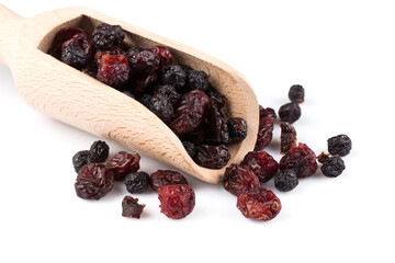 Dried cranberries, cherries and blueberries