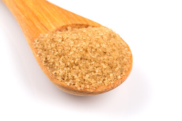 brown sugar in a spoon