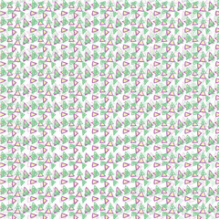 Abstraction consists of small triangles and looks like a cartoon background.