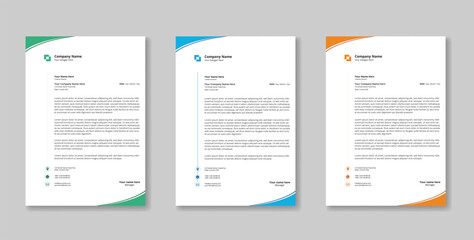 modern Letter head design template